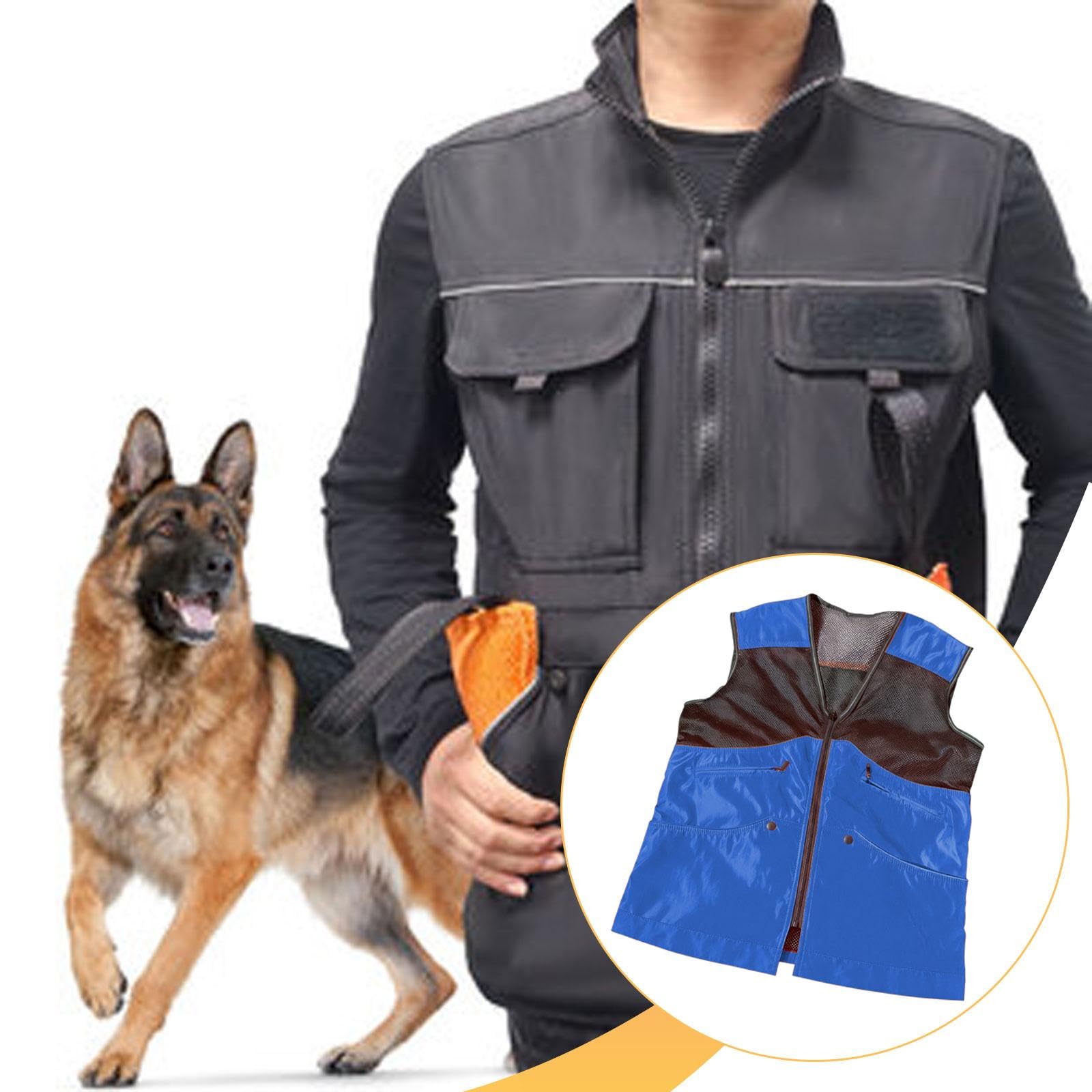 Gilet de Dressage pour Chien avec de Multiples Poches, Veste Multifonctionnelle en Nylon pour Le Dressage des Chiots, étiquette pour Chiens, XXL