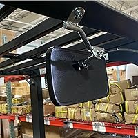 Vista 3 de Espejo retrovisor de la carretilla elevadora, mejora la seguridad y la visibilidad en las operaciones de almacén Carretilla elevadora Universal-2 Pcs