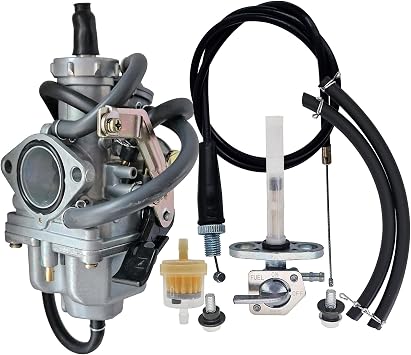 CRF 150F Carburetor For Honda CRF150F 2003-2014 Carb w/Throttle Cablev and Fuel Petcock valve