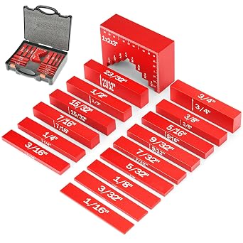 16Pcs Setup Blocks Height Gauge, Router & Table Saw Accessories