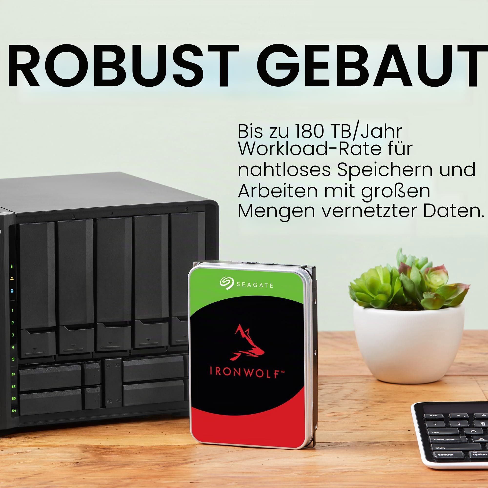 Seagate IronWolf NAS 3TB 3.5 Zoll 5900U/Min CMR SATA 6GB/s