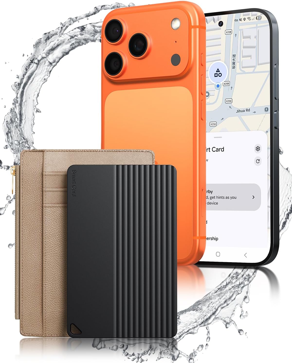 2026 Wallet Tracker Card (iOS and Android), 5-10 Years Battery Bluetooth Smart Card, 0.09 Slim Tracking Card Work with Apple Find My & Google Find Hub, GPS Locator for Luggage Passports, Backpack