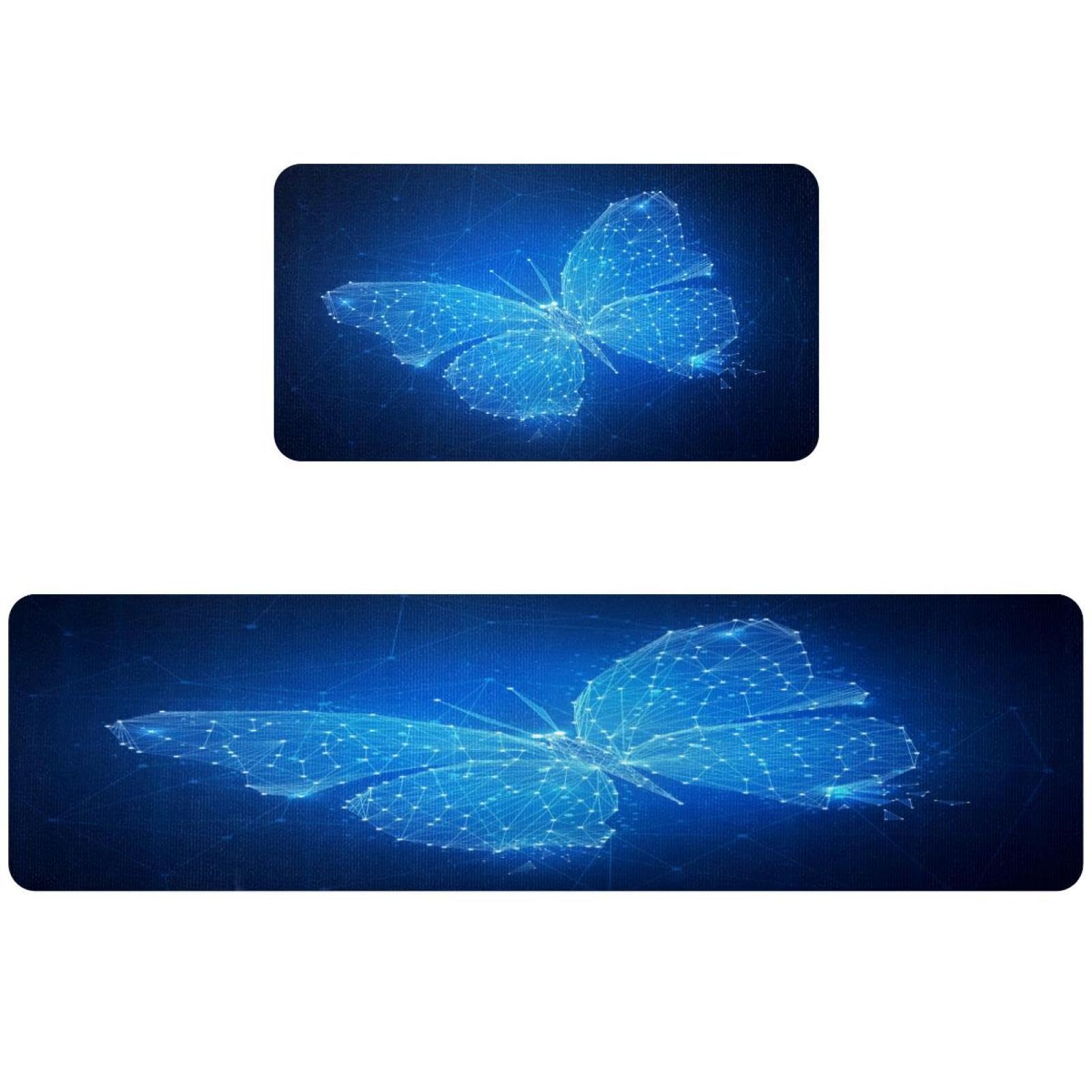 Tapis de cuisine géométrique polygonal d'exception lot de 2 tapis