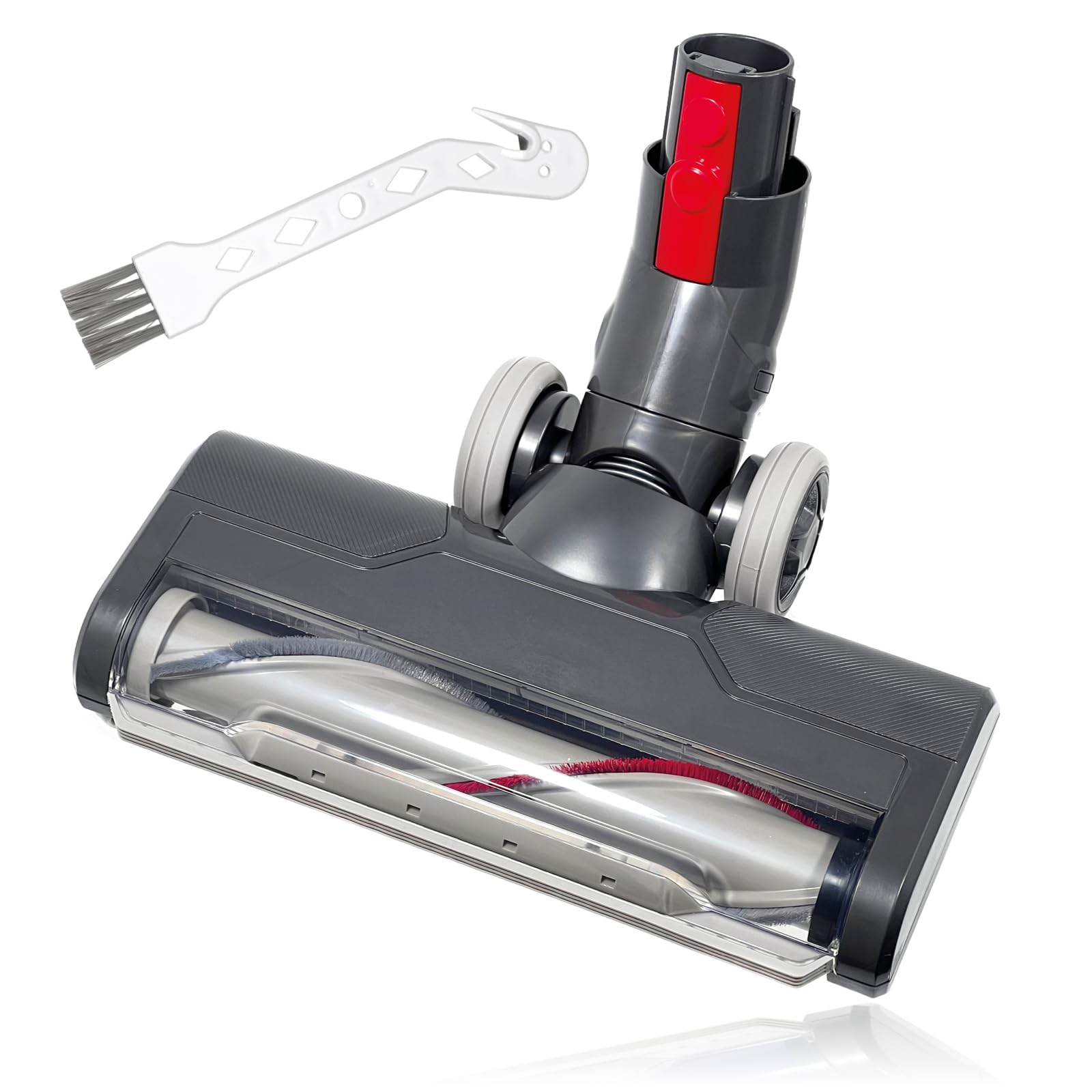 Spares2go Nickel Brush Head For Dyson V7 V8 V10 V11 V15 Animal Cyclone Motorised Torque Drive Turbine Sv22 Sv15 Sv28 Sv14 Sv27 Sv12 Sv25 Sv10 Sv11 + Brush