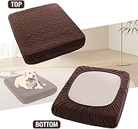 Vista 3 de Nanbowang - Funda de repuesto impermeable para cama de perro, funda de almohada lavable acolchada para mascotas, encantadora cama para cachorro