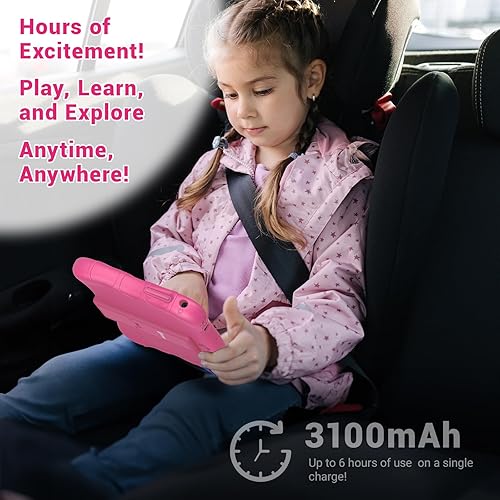 Miniatura 6 de Contixo Paquete de tabletas para niños de 7 pulgadas, tabletas Android y auriculares con cable para niños, con más de 50 libros de cuentos de Disney