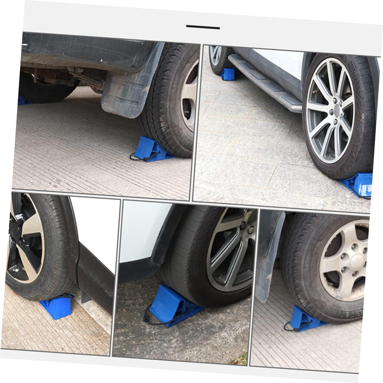 2pcs Wheel Chocks for Rv and Trailer Stability Non- Tire Support Block for Car and Motorcycle Support Pad for Secure Wheel Alignment