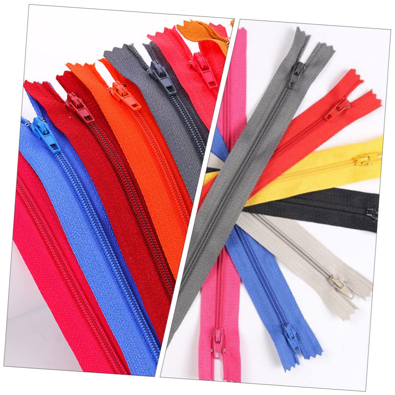 Cerniere Colorate in Nylon 100 Pezzi per Cucito DIY | 2, 6x22, 5cm, Uso su Slacks e Abiti per Animali, per Progetti Artigianali e Apertura Frequente Colore Casuale