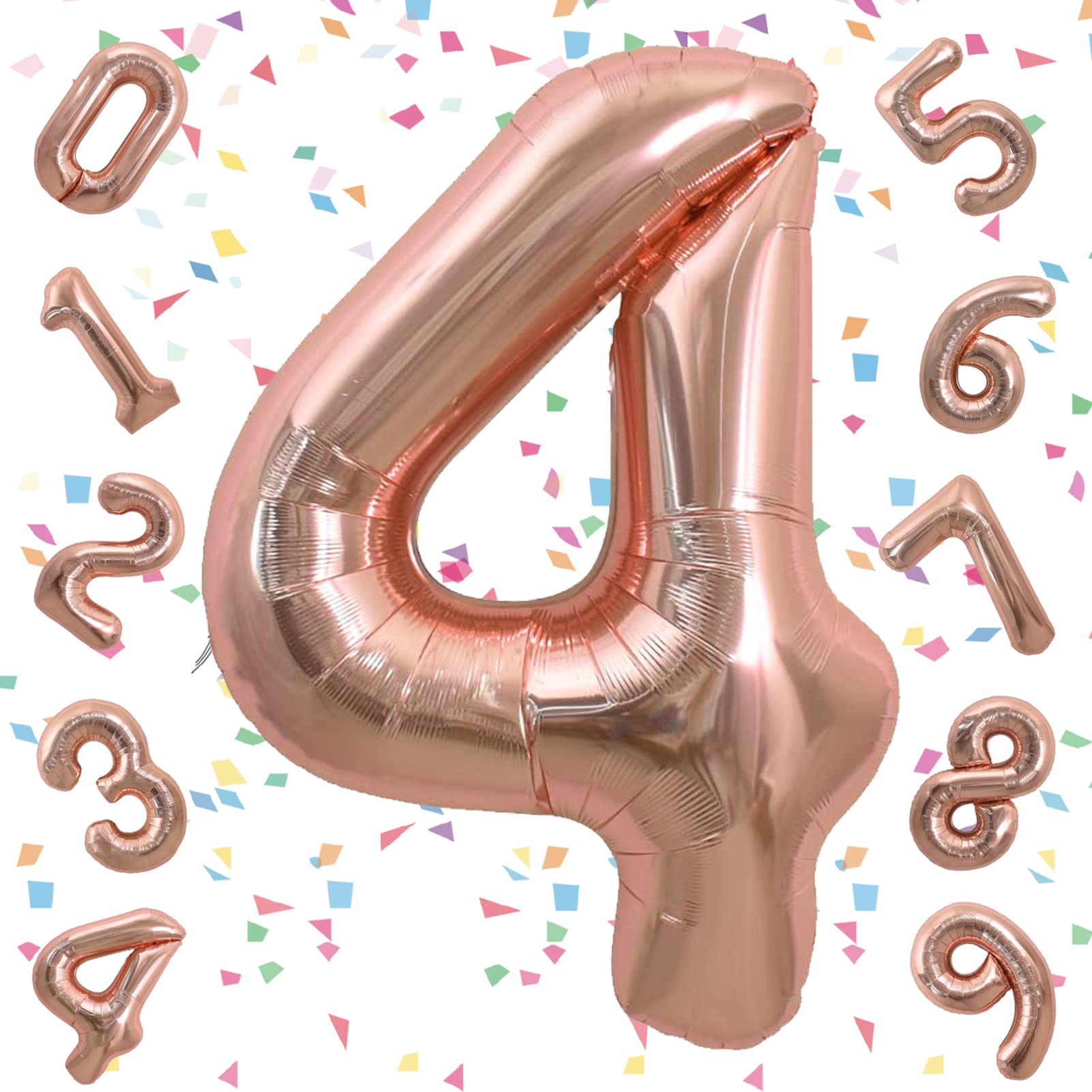 【rin@購入意志のない♡‪✕‬様】11/19埼玉 バルーン 生誕祭 誕生日 Amazon | EXGOX 数字 バルーン 大きい ローズゴールド 誕生日