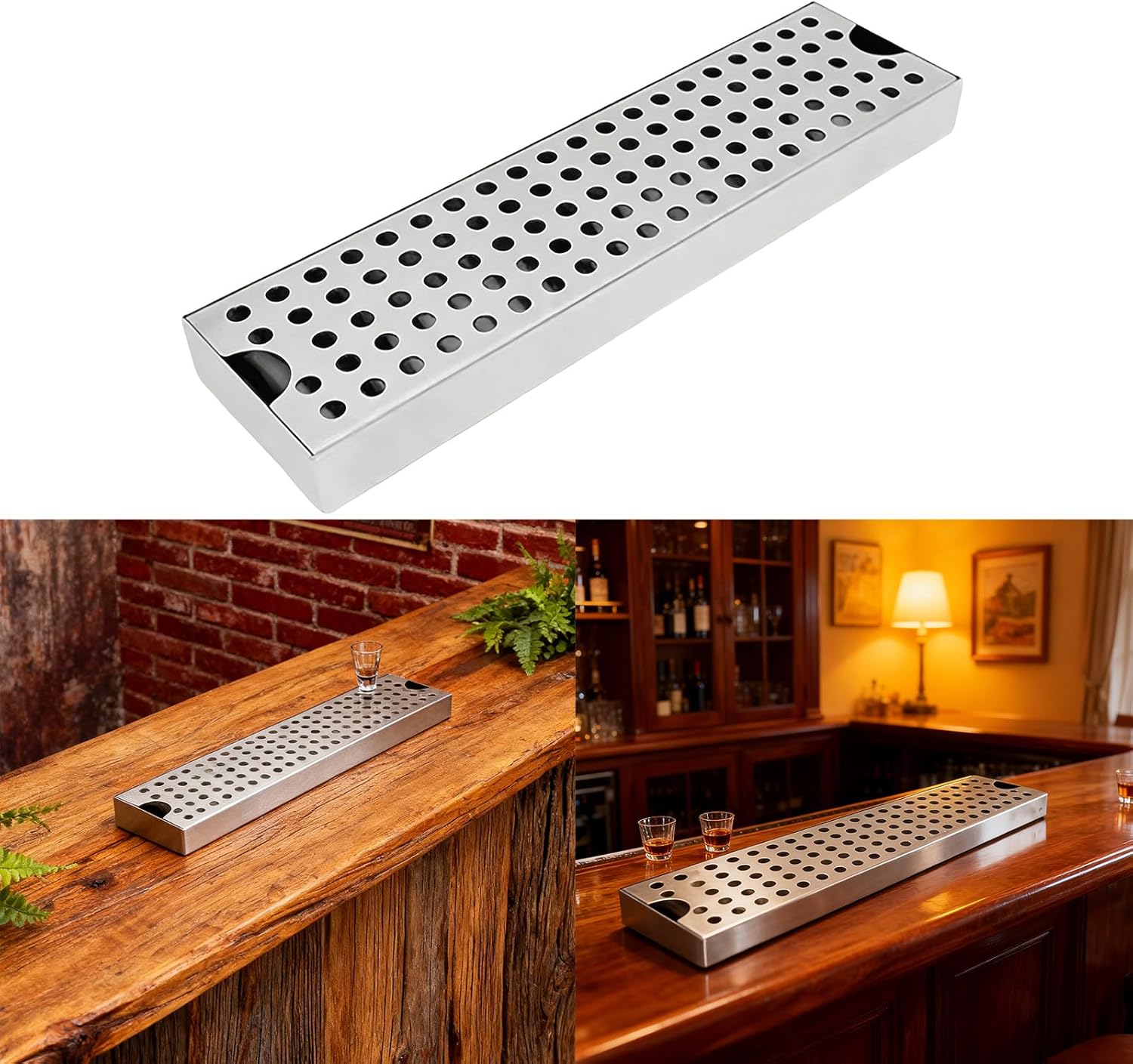 Easy Maintenance Stainless Steel Drain Board for Coffee and Wine Tool Draining Tray for Commercial Kitchen Equipments Stainless Rack