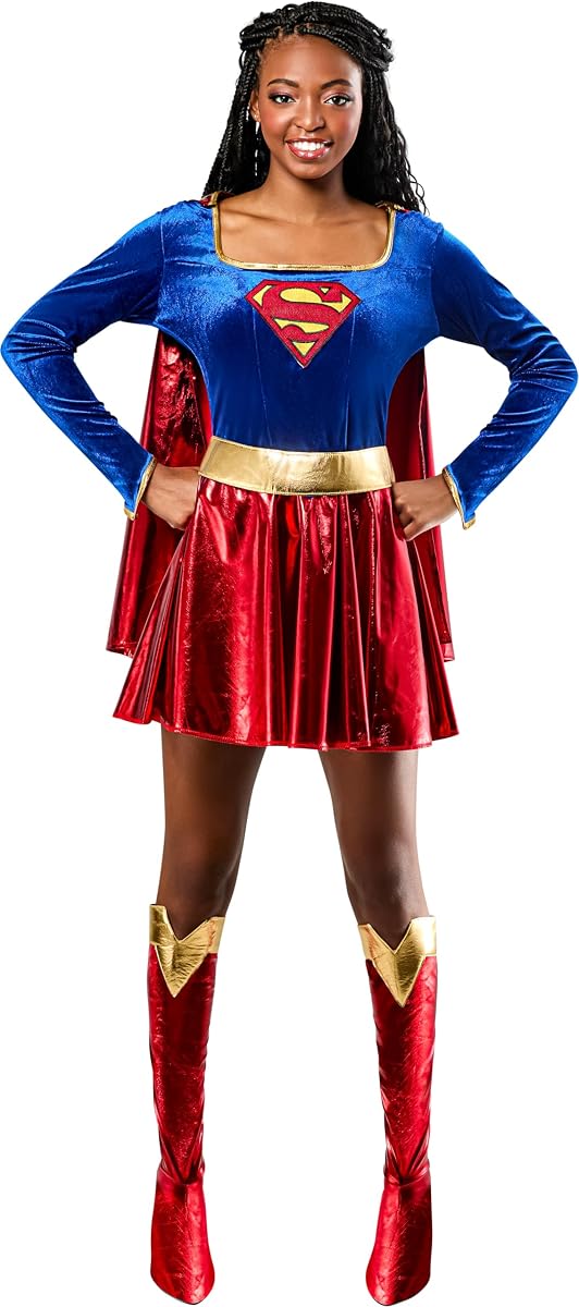 Rubies at Party City DC Comics Superheroes: Disfraz de Supergirl Vestido para Adulto, Disfraz de Mujer