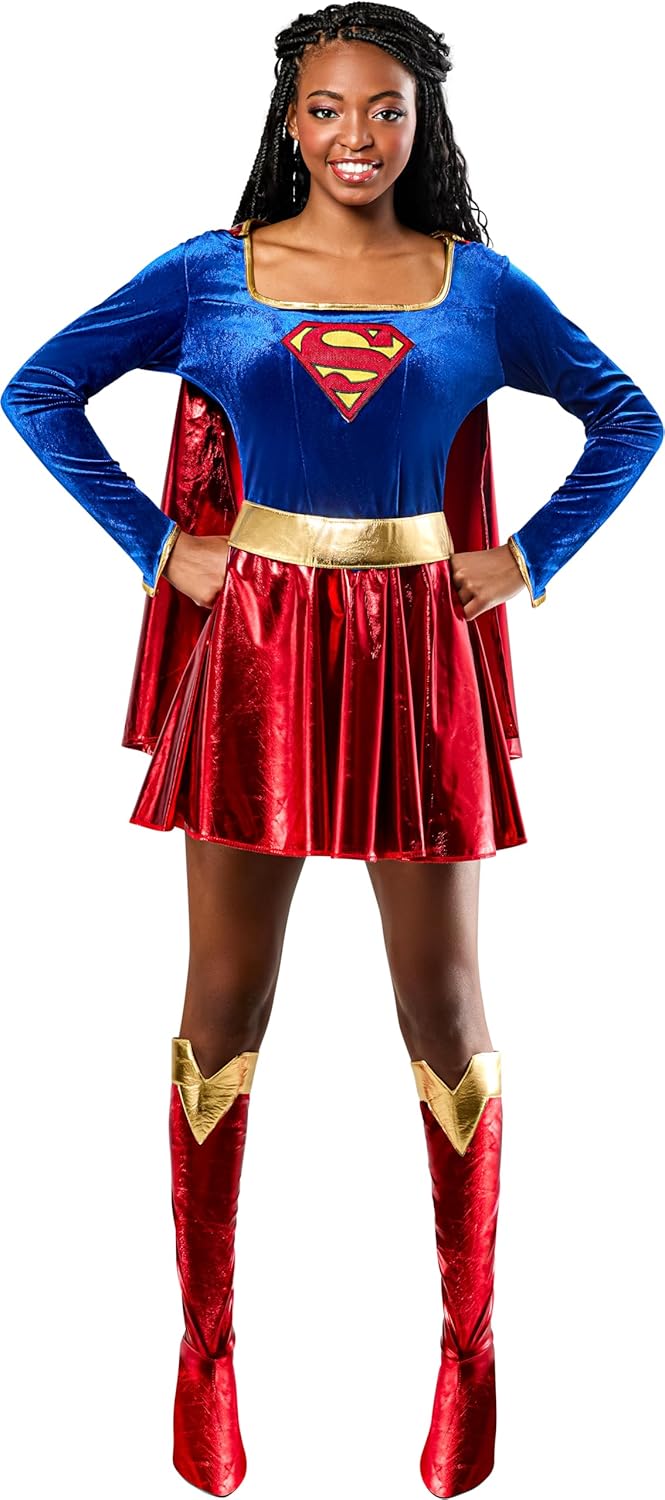 Rubies DC Comics Superheroes: Supergirl Costume Dress for Adults, Women's XS