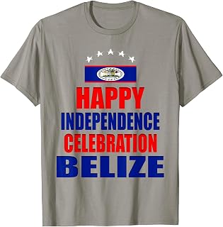 Happy Independence Celebration Belize, Belize Flag T-Shirt