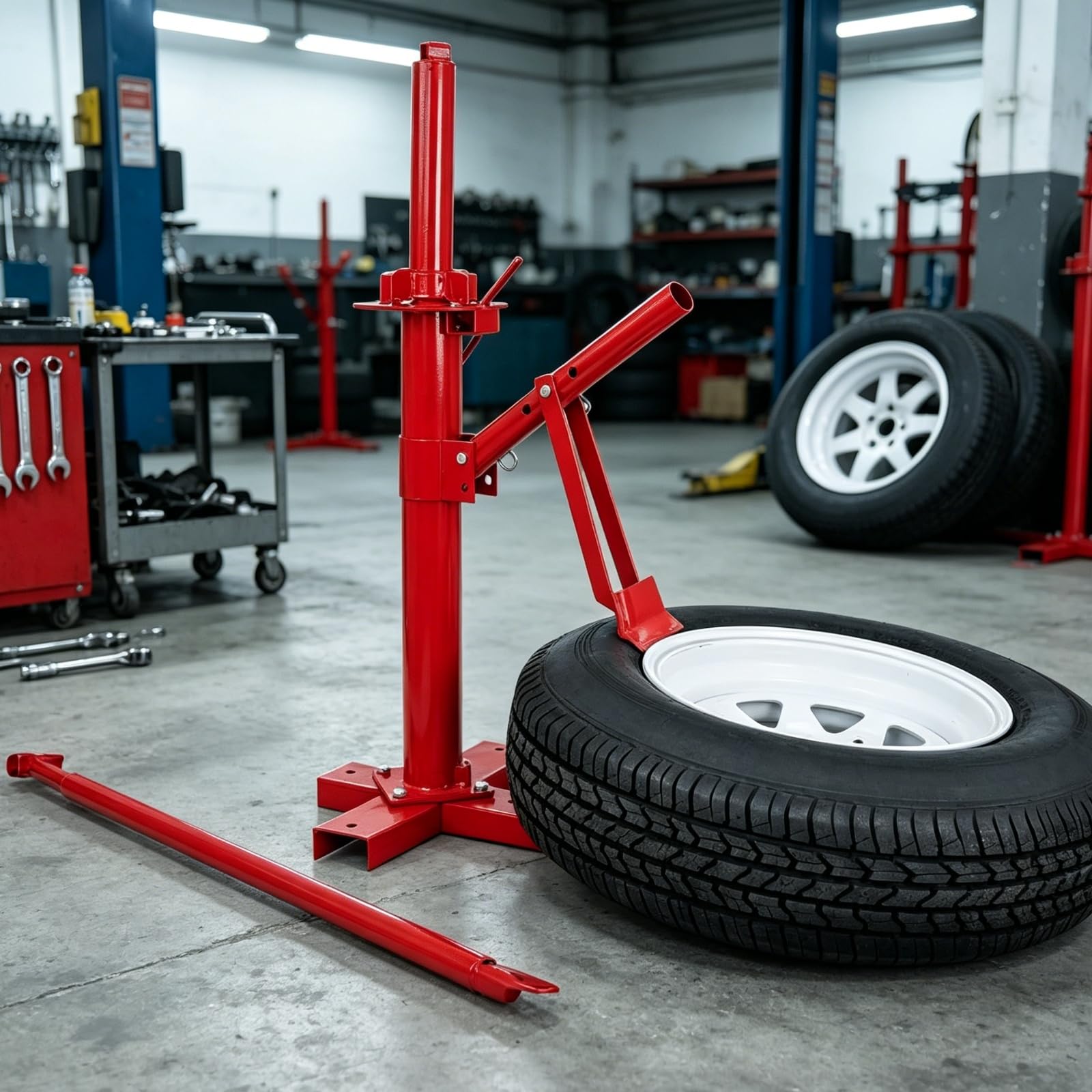 harayaa Dispositivo per Sostituzione Pneumatici con Leva di 94 Altezza Macchina Cm Adatto per Uso Professionale E Hobbistico in Officina