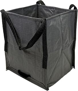 DURASACK Heavy Duty Storage Tote Bag 22-Gallon Rugged Woven Polypropylene Moving Bag, Reusable Self-Standing Design, Holds up to 500 Pounds, Single, Gray