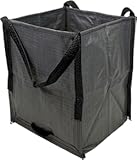 DURASACK Heavy Duty Storage Tote Bag 22-Gallon Rugged Woven Polypropylene Moving Bag&comma; Reusable Self-Standing Design&comma; Holds up to 500 Pounds&comma; Single&comma; Gray