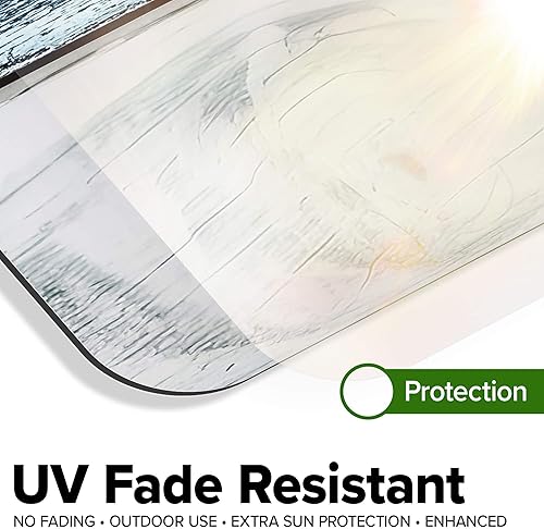 Miniatura 1076 de My Sign Center - Letrero personalizado, 11 colores de fuente, 13 estilos de fuente, 4 opciones de agujero, 22 tamaños, 8 x 32 pulgadas, sin óxido,