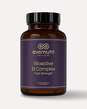 Bioactive B-Complex | Full Spectrum Active & Inactive B Vitamins | 13 Vitamin B Complex | Energy & Nervous System Support | 90 Vegetarian Capsules