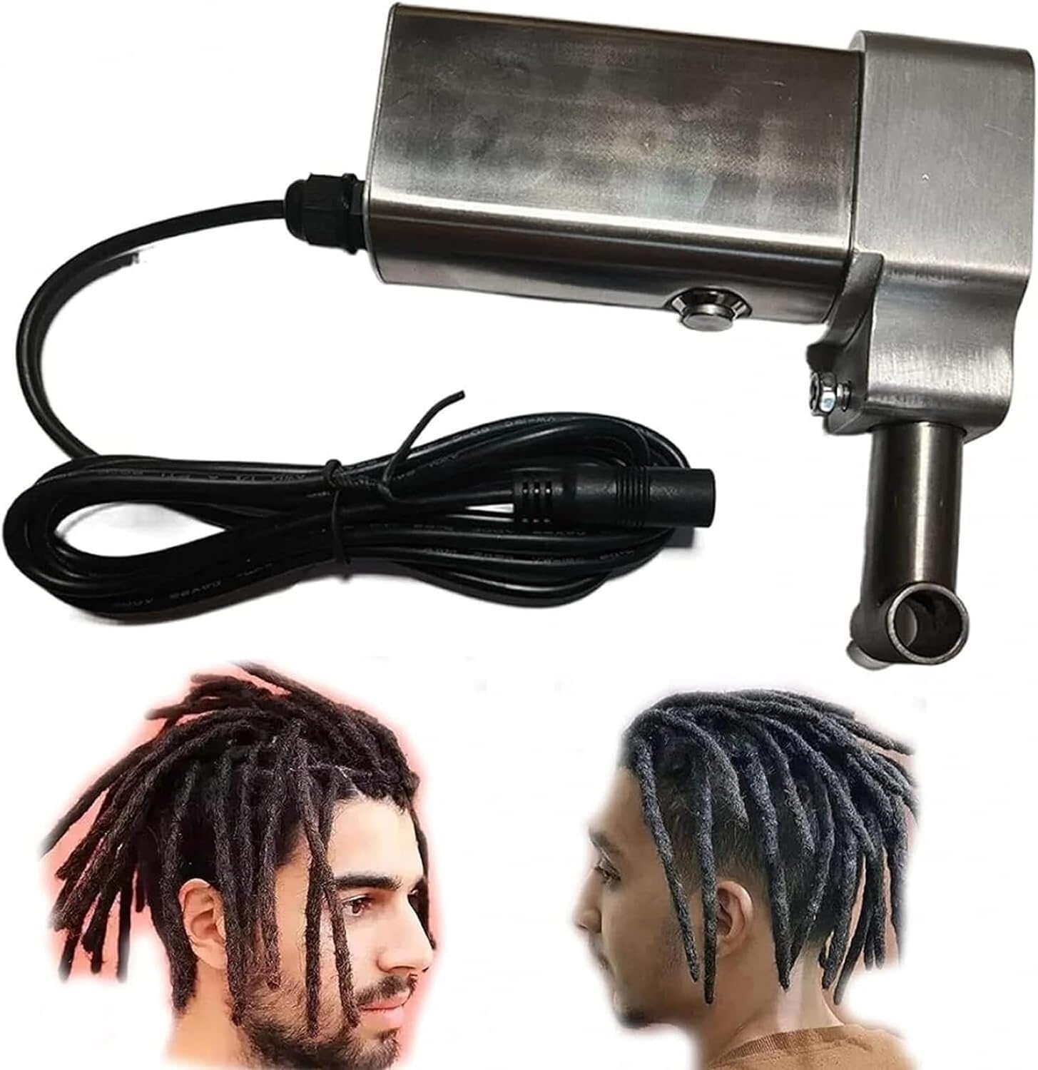 Máquina eléctrica de Mano for rastas de 6-16mm, máquina trenzadora de Ganchillo con 20 Agujas de Ganchillo automáticas(10mm)