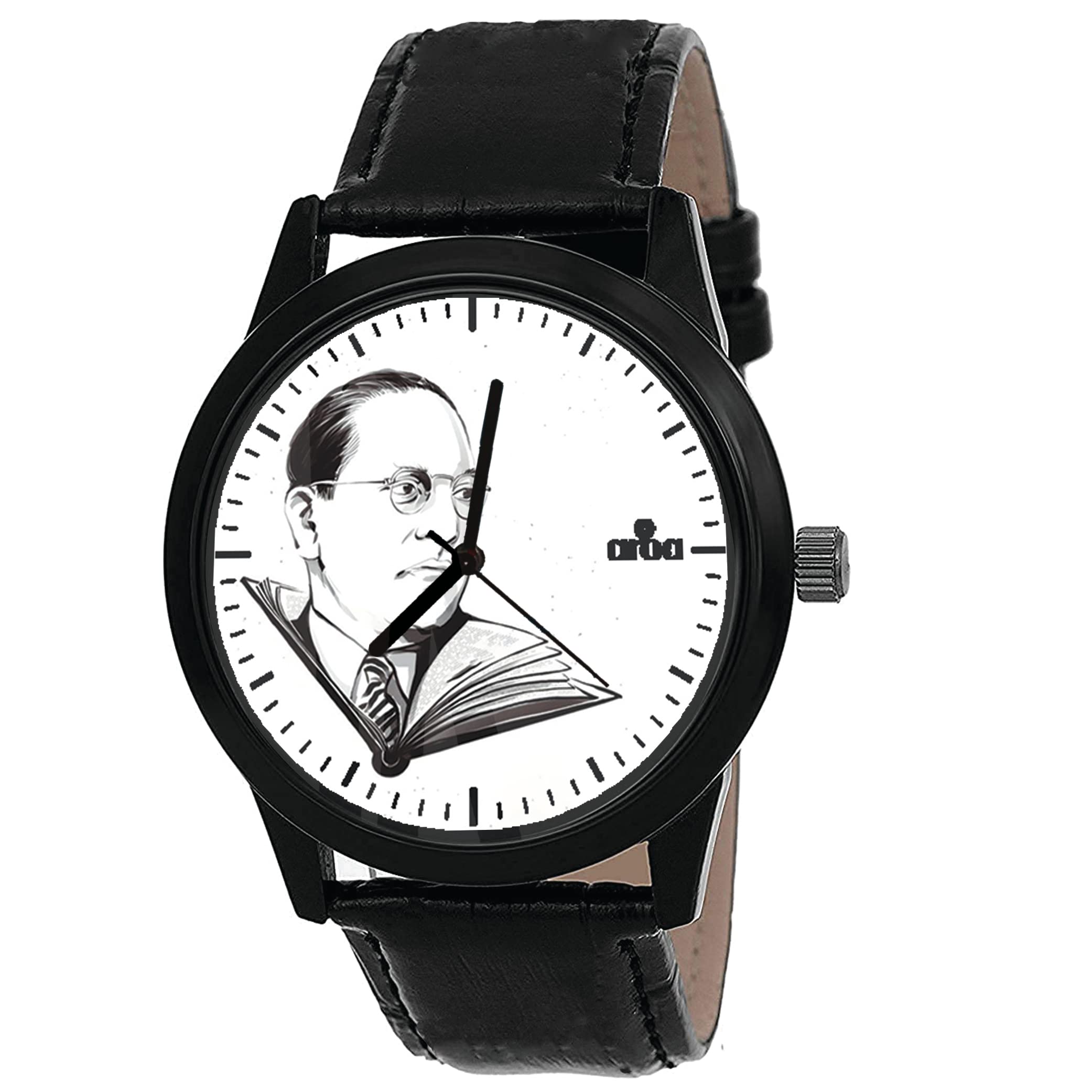 AROA Watch New Watch for Bhimrao Ramji Ambedkar Pencil Art Model : 351 Black Metal Type Analog Black Strap Watch White Dial for Men Stylish Watch for Boys (B0C2ZJGQ61) Amazon Price History, Amazon Price Tracker