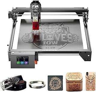 Longer 10W Laser Gravurmaschine & Cutter – Upgrade Edition mit 24.000 mm/min, 3,5" Farb-Touchscreen, Offline App, für Metall/Glas/Holz DIY