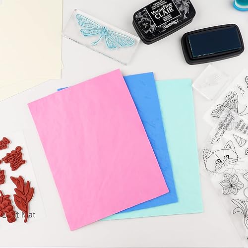 Miniatura 7 de BAOFALI 3pcs sello ShammySuede ClothStamp Cleaner Super absorbente Towel 3 colores para sello paño de limpieza