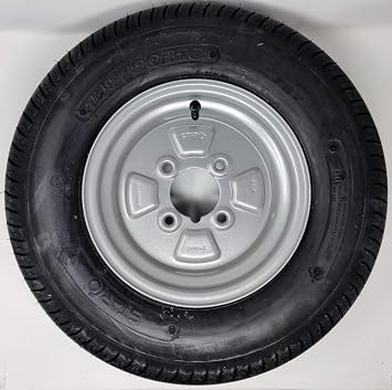 Starco S-255 Premium 10 Inch 145/80b10 Trailer Wheels & Tyres 4 Inch Pcd 1 Pair