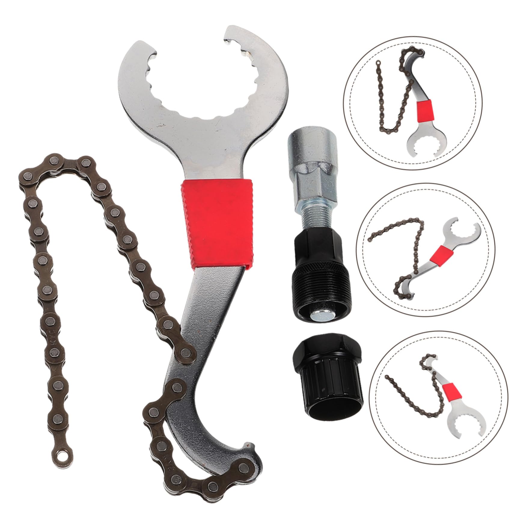 ibasenice 1 Set Strumento Chiavia Dell'albero Centrale Remover del Braccio Inglese Dispositivo di Estrattore per Pedivelle per Biciclette Attrezzo Acciaio Inossidabile