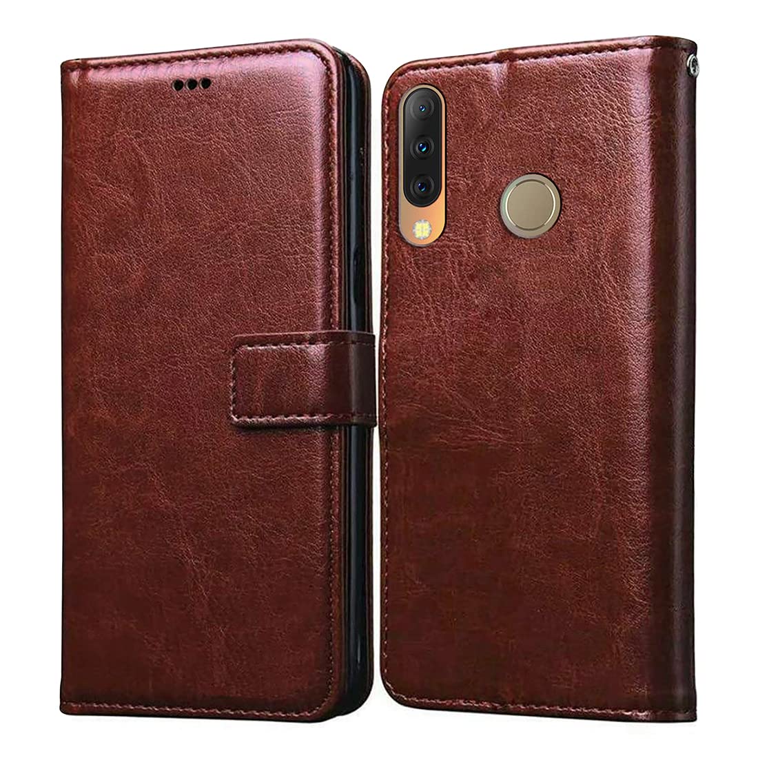 Casotec Flip Cover for Tecno Camon i4 | Premium Leather Finish | Inbuilt Pockets & Stand | Flip Case for Tecno Camon i4 (Brown) (B09RZYJ66Q) Amazon Price History, Amazon Price Tracker