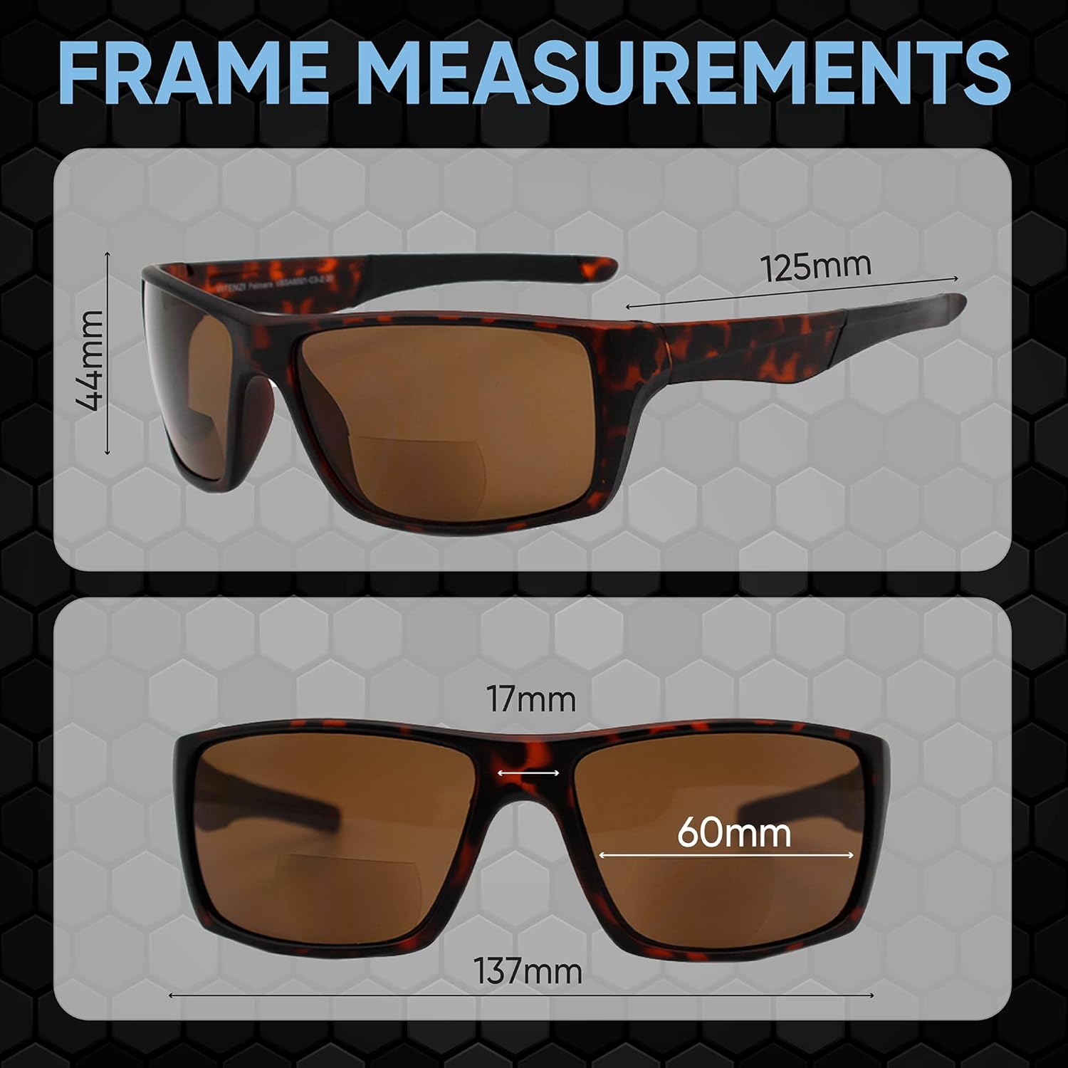 Yogo Vision Bifocal Reading Sunglasses for Men Women Sports Wrap Around Reader Glasses - Image 6