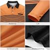 Camisas polo manga larga para hombre DEEX, casuales, de moda, con bloques de color, ajuste slim, con bolsillo 5