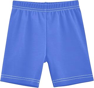 Pantalones cortos para niñas, color azul real, para ciclismo, ropa de verano