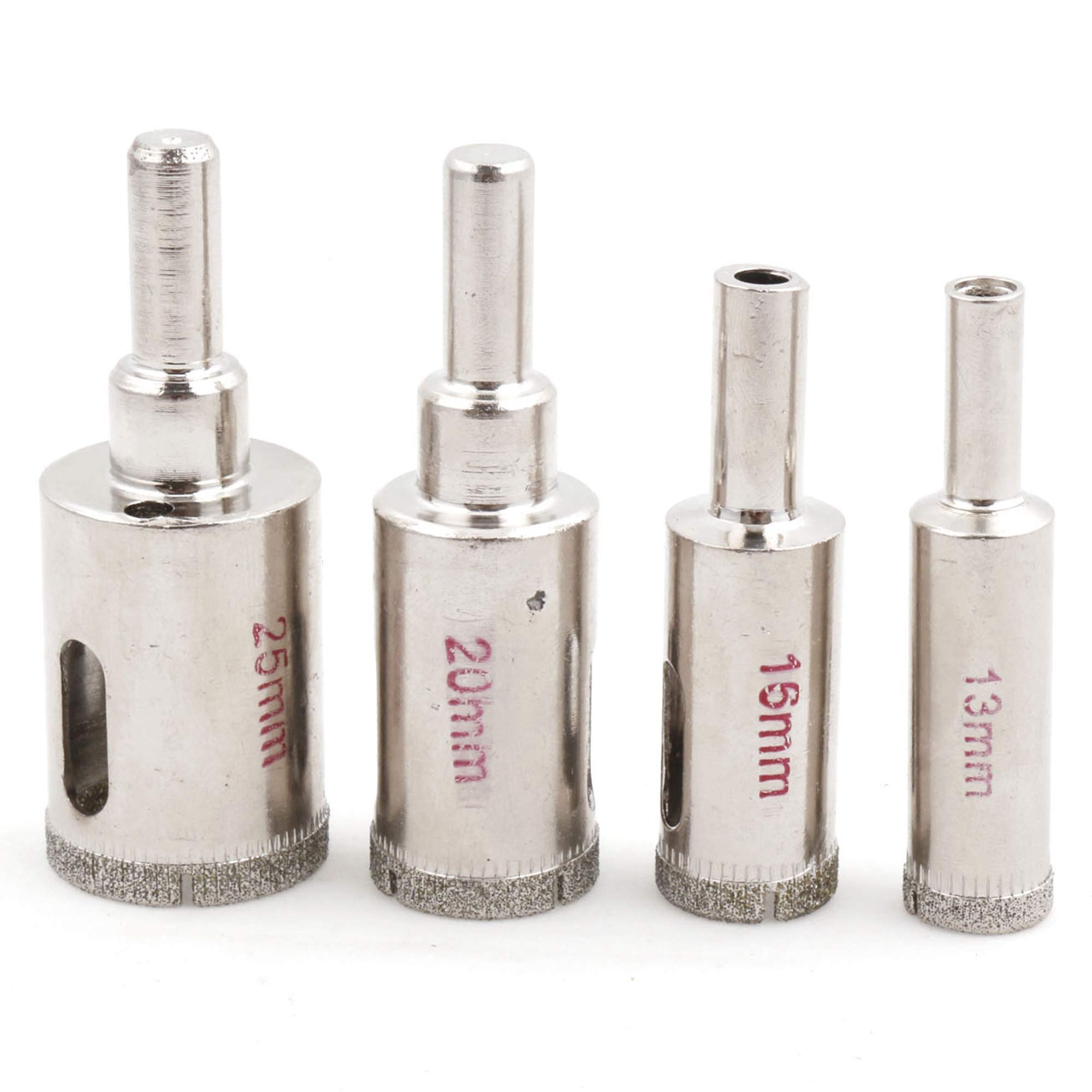 JINGLING Diamond Tip Drill Bits Hole Saw Set 1/2 5/8 3/4 1" inch Masonry Tools for Stone Tile Pack of 4Pcs