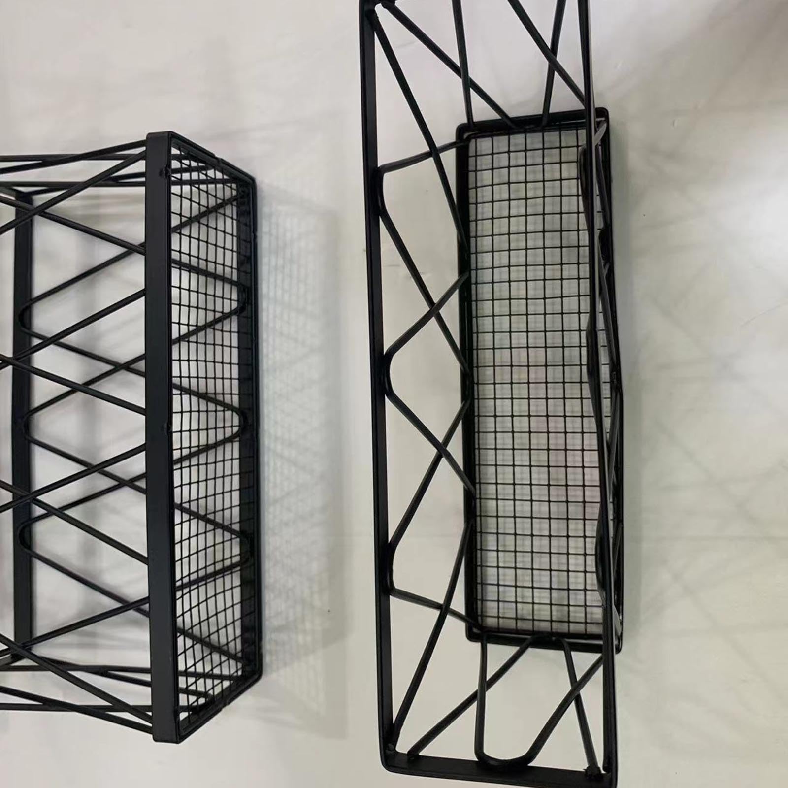 Organizer multiuso per ante dell'armadio, organizzazione portatile per la casa, scatole da parete, cestino in filo di ferro autoadesivo, organizer per porta dell'armadio della cucina