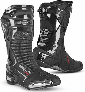 MAXIMO-MOTO Men\'s Motorcycle Boots, Motorbike Shoes for Men