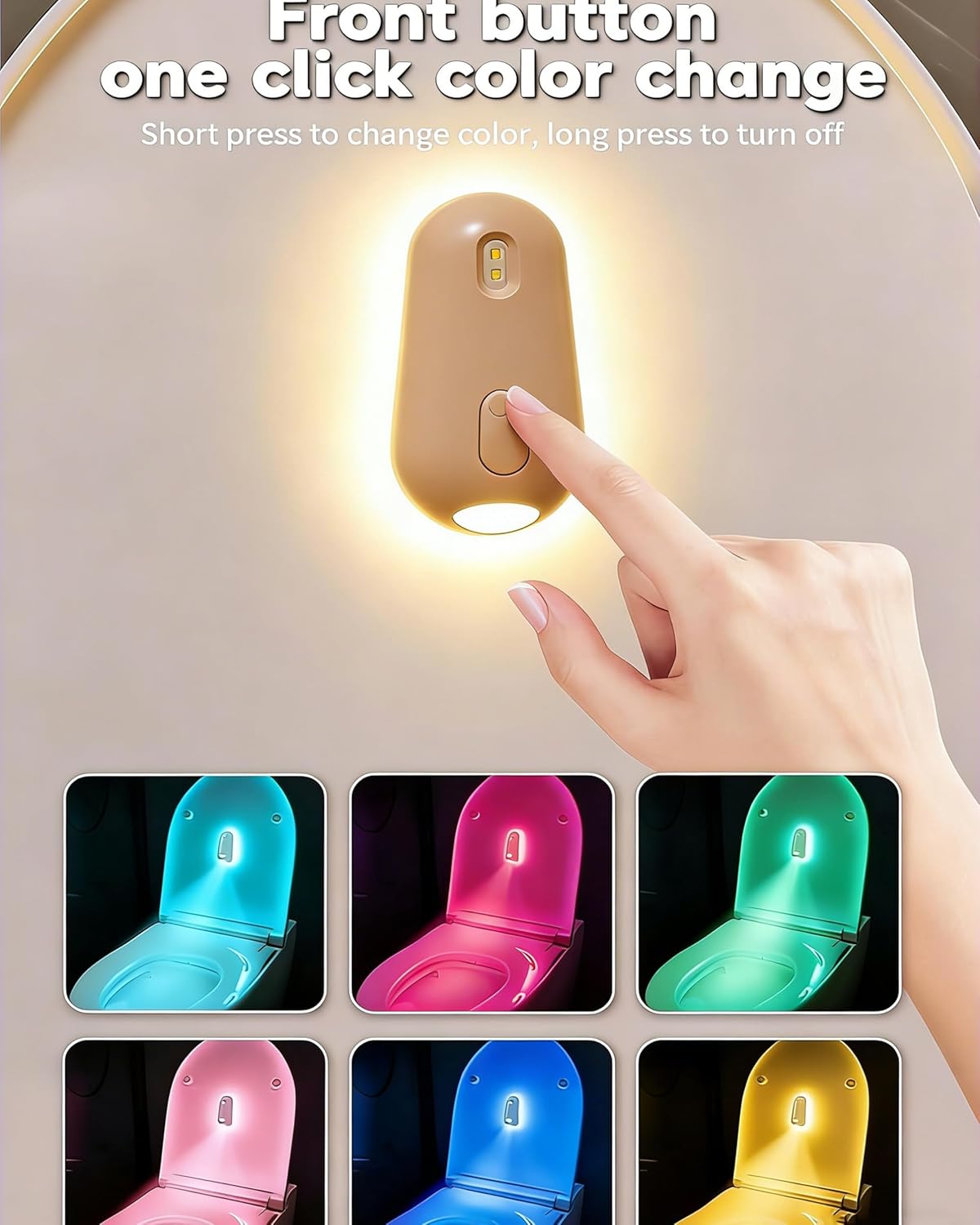 Self Cleaning UV Toilet Sanitizer and Night Light, Waterproof Deodorizing Toilet Cleaning Light, Motion-Activated, No Residue, No Odor, Reduces Bacterial Exposure and Preventing Nighttime Falls (2Pcs)