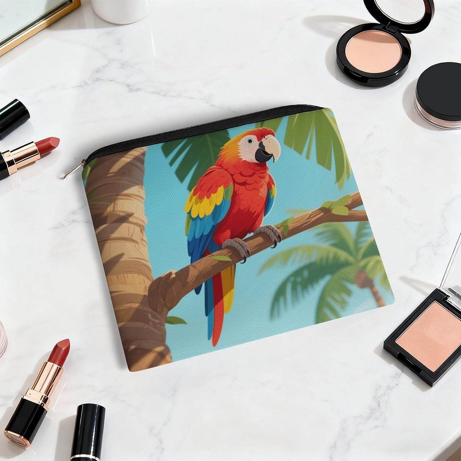 Parrots That Talk Makeup Bag Travel Cosmetic Bag image 5