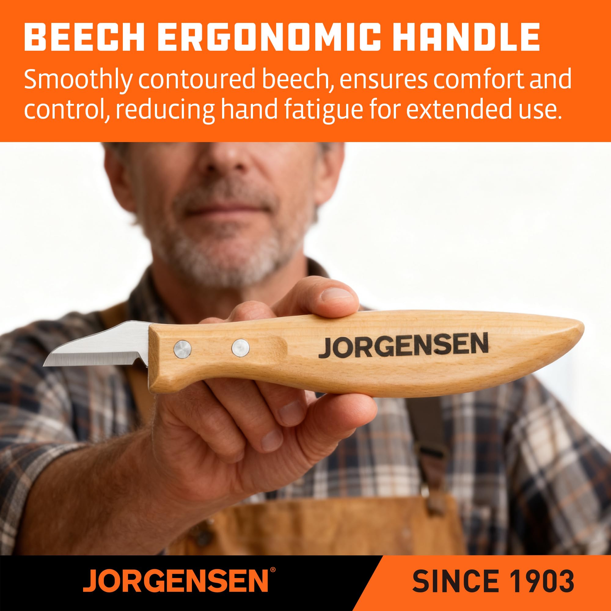 Jorgensen 3-Piece Wood Carving Tool Set with Stainless Steel Knives — Amazon image 6