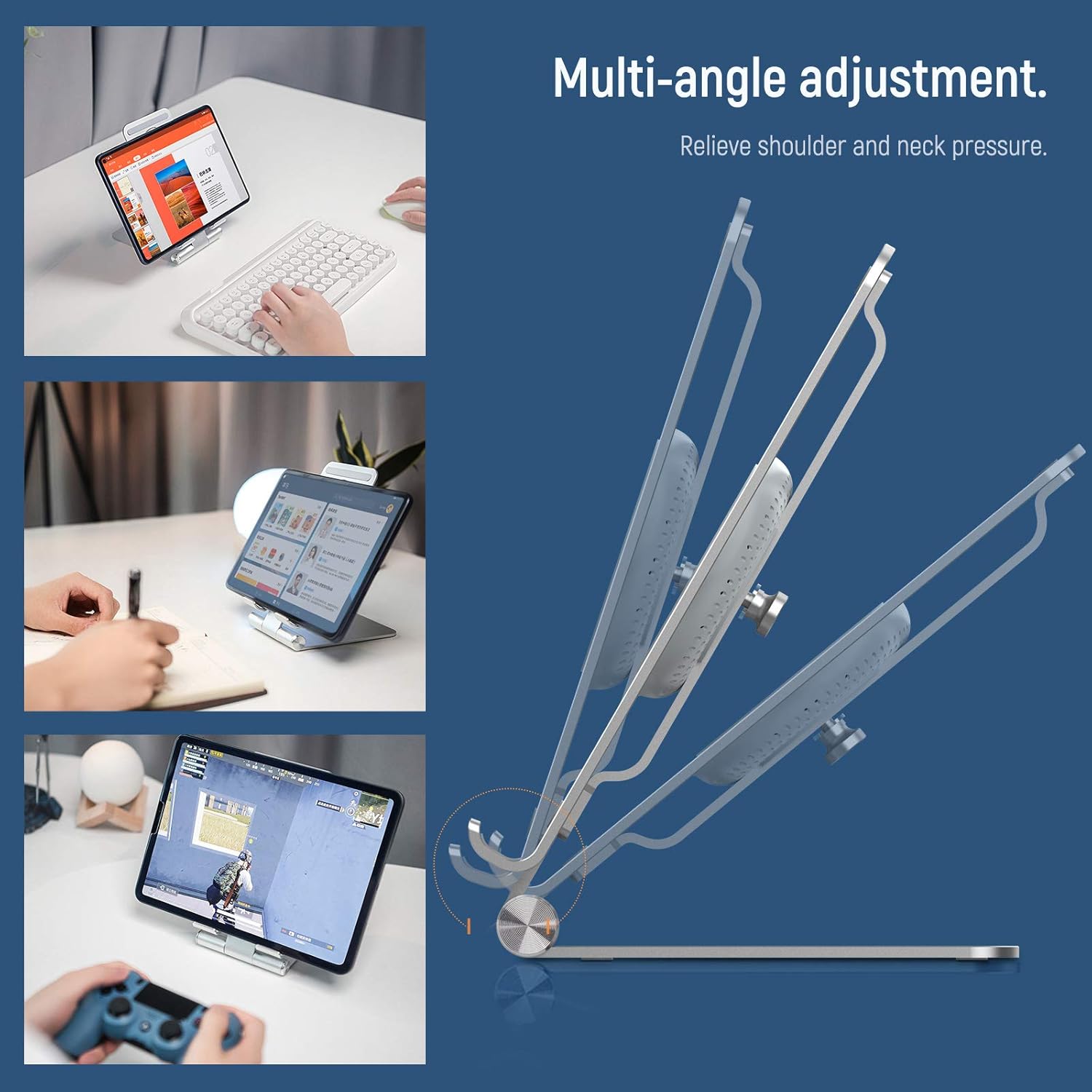 Rеvіеw Prоduсt Nillkin ipad Charger Tablet Stand, for ipad air 4th Generation 2020 10.9 for ipad pro 11 2020/2018 Tab S7/S6 Lite Tablet Wireless Charger Pad Dock Tablet Stands and Holders Adjustable with Magic tag