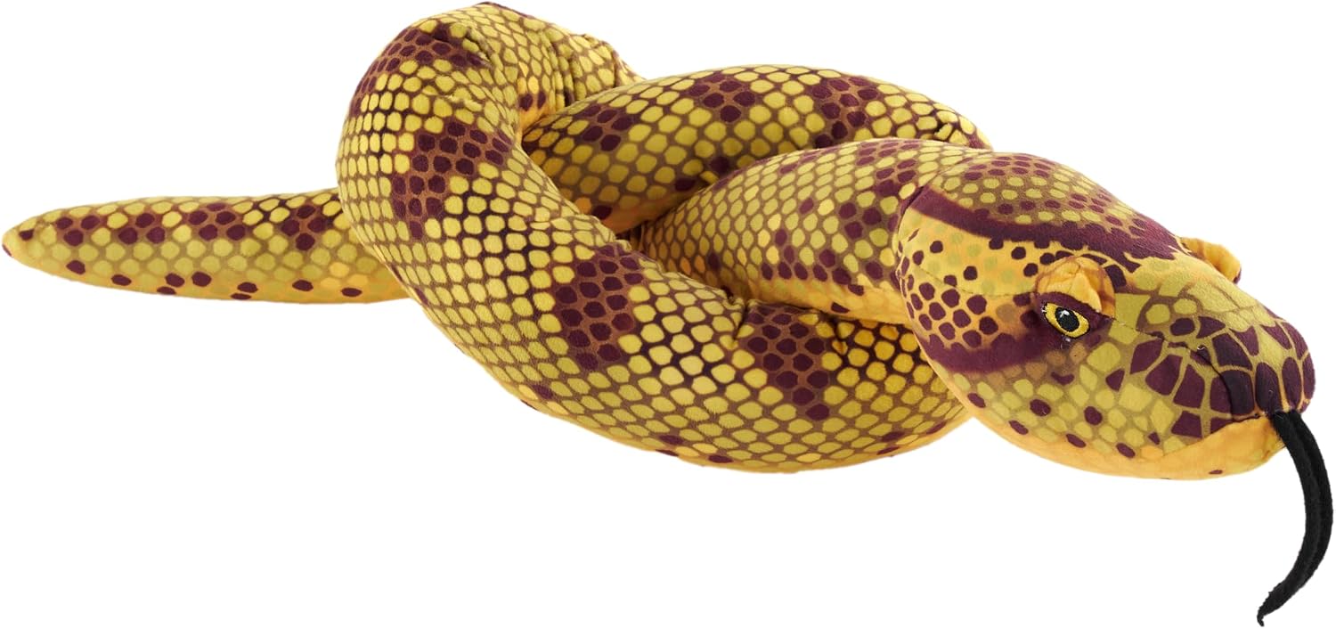 Wild Republic Snakes Eco Anaconda, Stuffed Animal, 54 Inches, Plush Toy, Fill is Spun Recycled Water Bottles, Eco Friendly