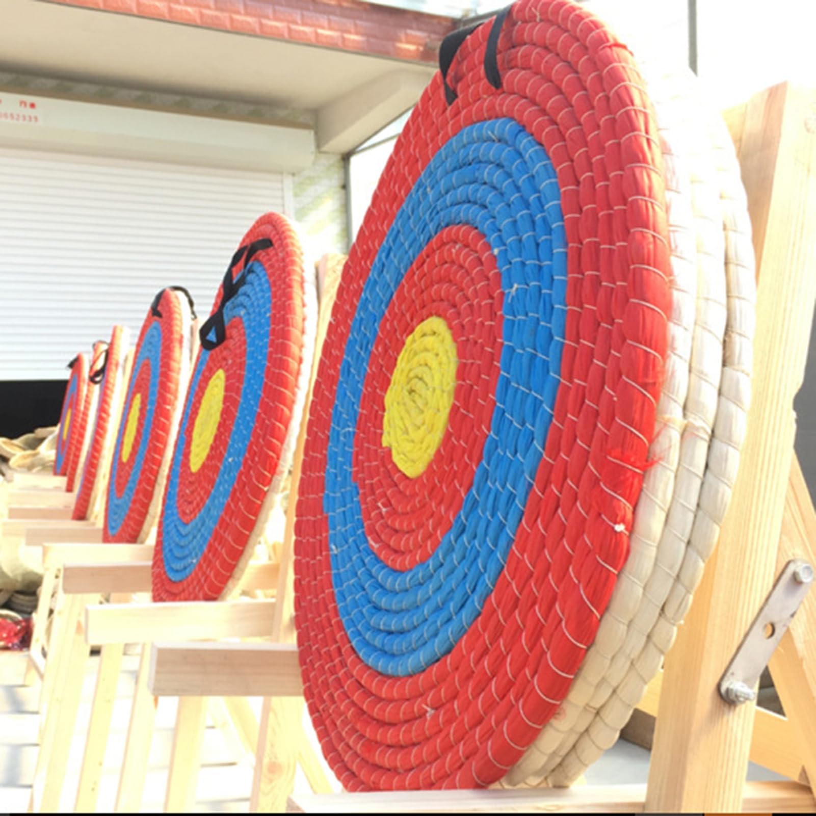 Cible de tir à l'arc ronde en paille pour entraînement à l'arc