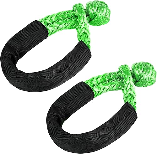 Miniatura 8 de Konelia Grillete suave de 12 x 22 pulgadas, 38000 libras, cuerda sintética suave de grillete con funda extra y guantes para SUV, ATV, camión,