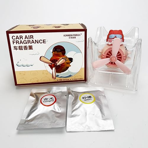 Miniatura 5 de Cacacece Ambientadores de coche lindo gato piloto ventilador de salida de aire creativo perfume fragancia