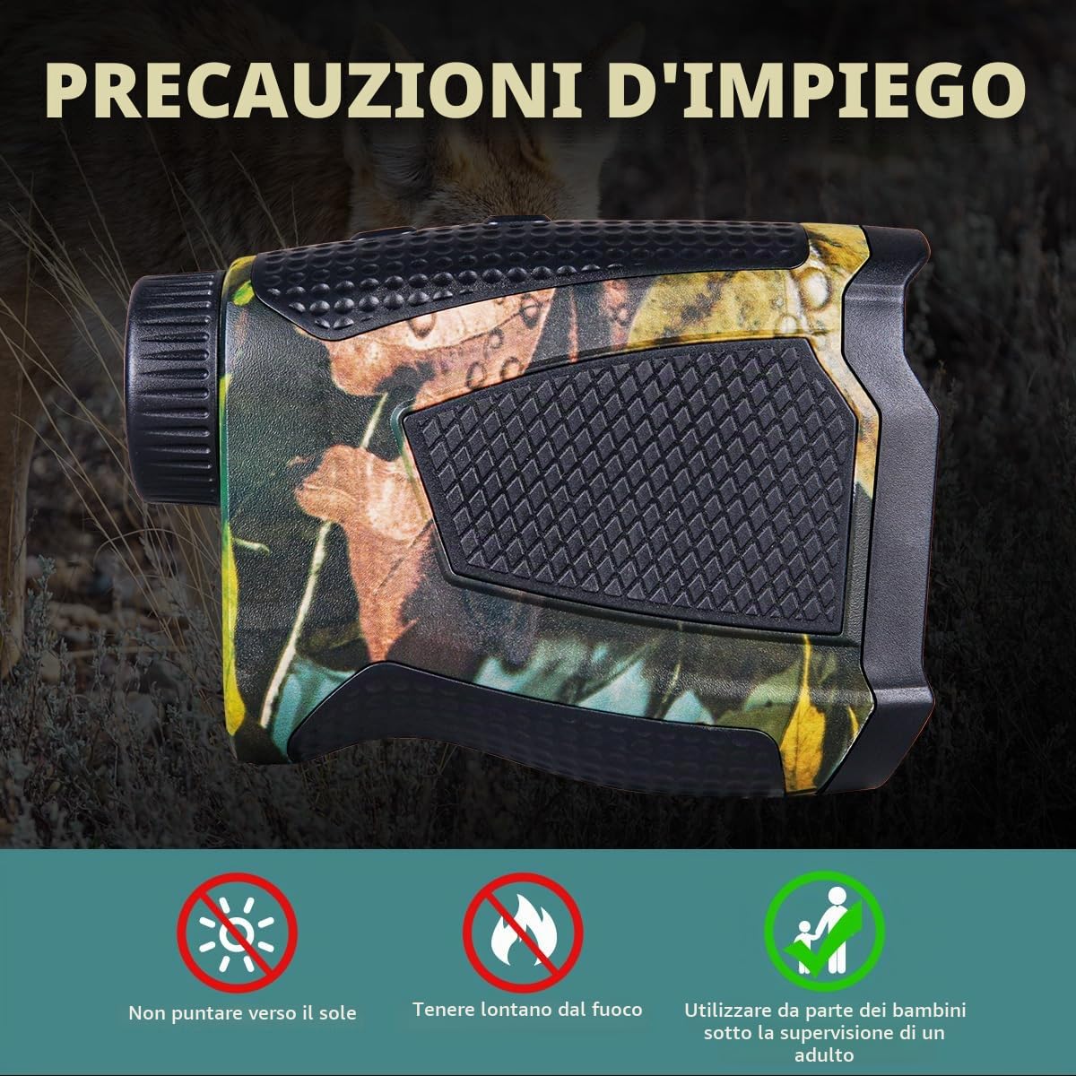 REVASRI Telemetro Caccia 1200 Y/M con angolo e distanza orizzontale Impermeabile, con tecnologia di acquisizione del bersaglio, telemetro chiaro e preciso per cacciatori