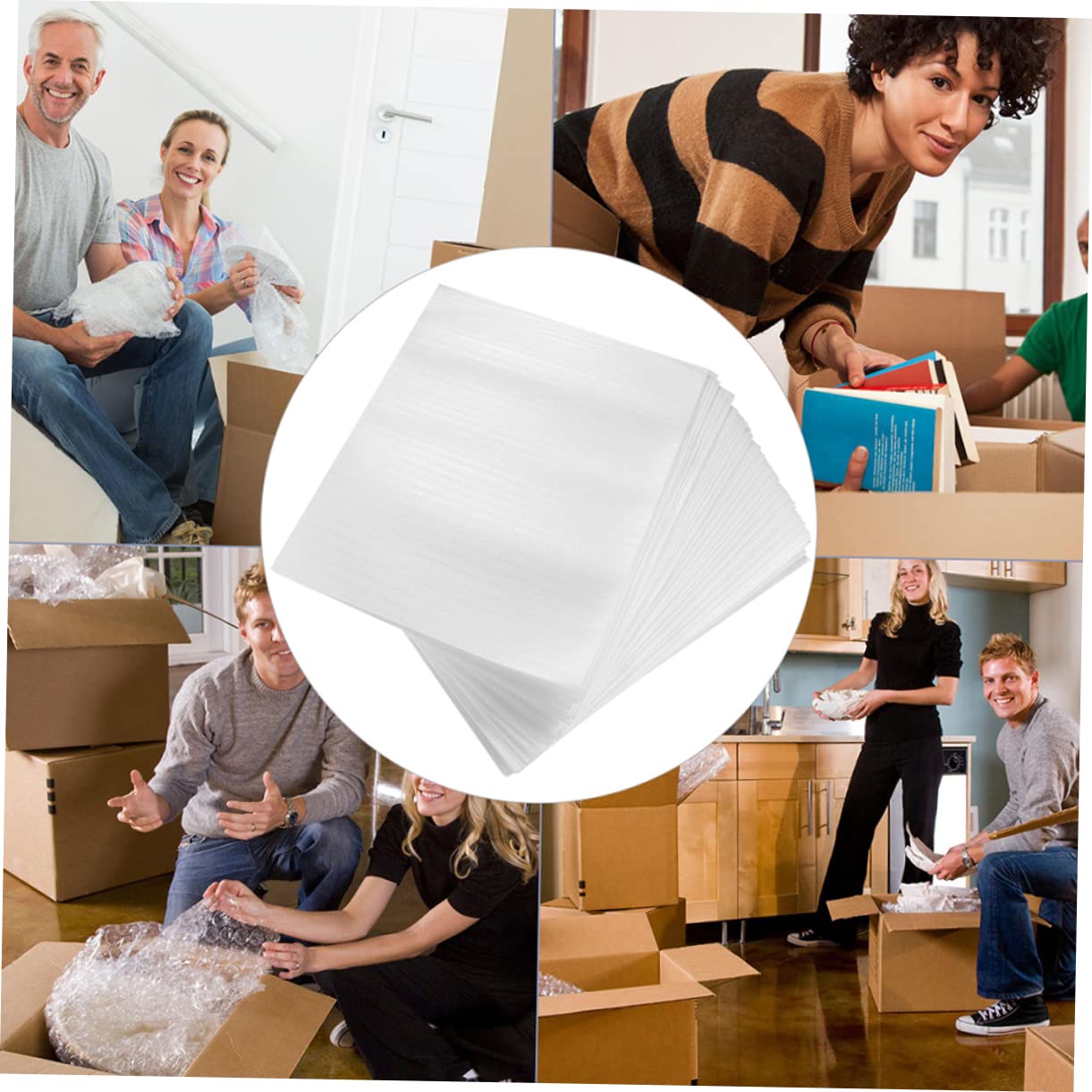 SEWACC Wrap 100pcs Coated Large 25x30cm Wraps Moving Supplies Shipping Scratch Resistant