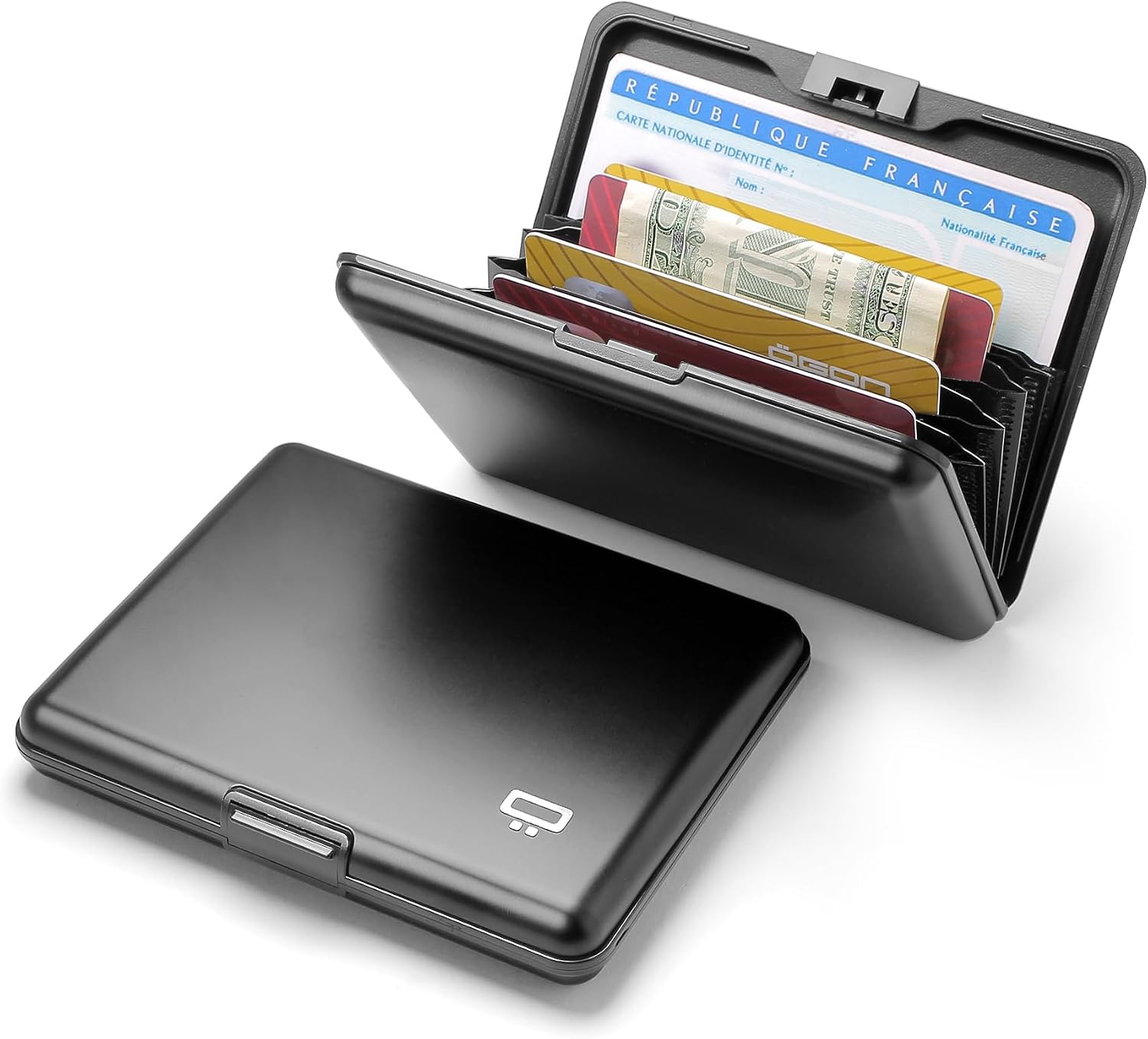 ÖGON -DESIGNS- Aluminum wallet, Large capacity, RFID Protection against fraud and demagnetization, Smart Case BIG STOCKHOLM model