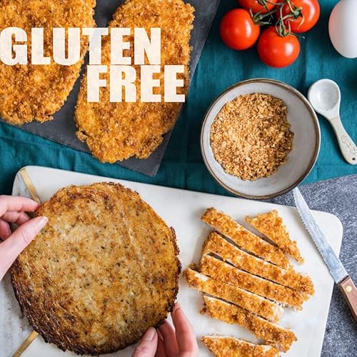 Cauliflower Keto Bread Crumbs – Gluten-Free Bread Crumbs, Low Carb Sugar-Free Paleo Breadcrumbs Substitute - No Pork Panko Bread Crumbs – Healthy, Kosher Bread Crumbs - Italian Style 6 Ounces #TOP5