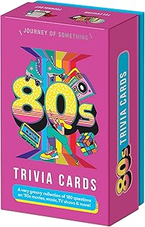 Journey of Something: 80's Trivia Cards - Adult Party Card Game, 180 Rad Questions, Pop Culture Knowledge, Decade Nostalgia, Ages 14+, 2+ Players