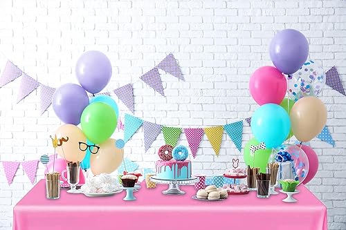 Miniatura 5 de DecorRack 2 manteles rectangulares de plástico sin BPA, 54 x 108 pulgadas, manteles rectangulares para mesa de comedor, fiestas, pícnic, campamento