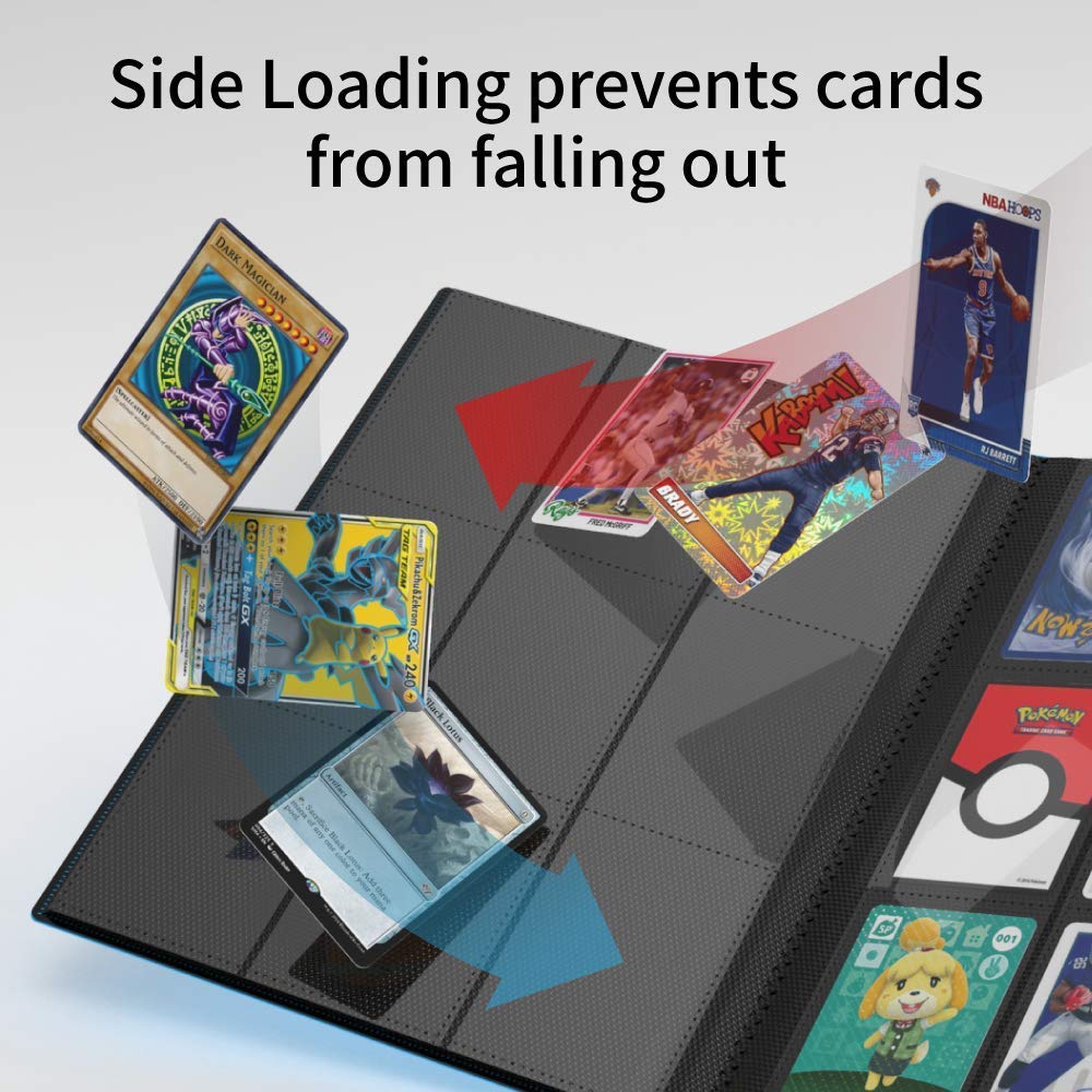 Amazon.com: Alteagle 9 Pocket Trading Card Binder, 360 Side Loading Pocket  Album for TCG (Skyblue) : Toys & Games